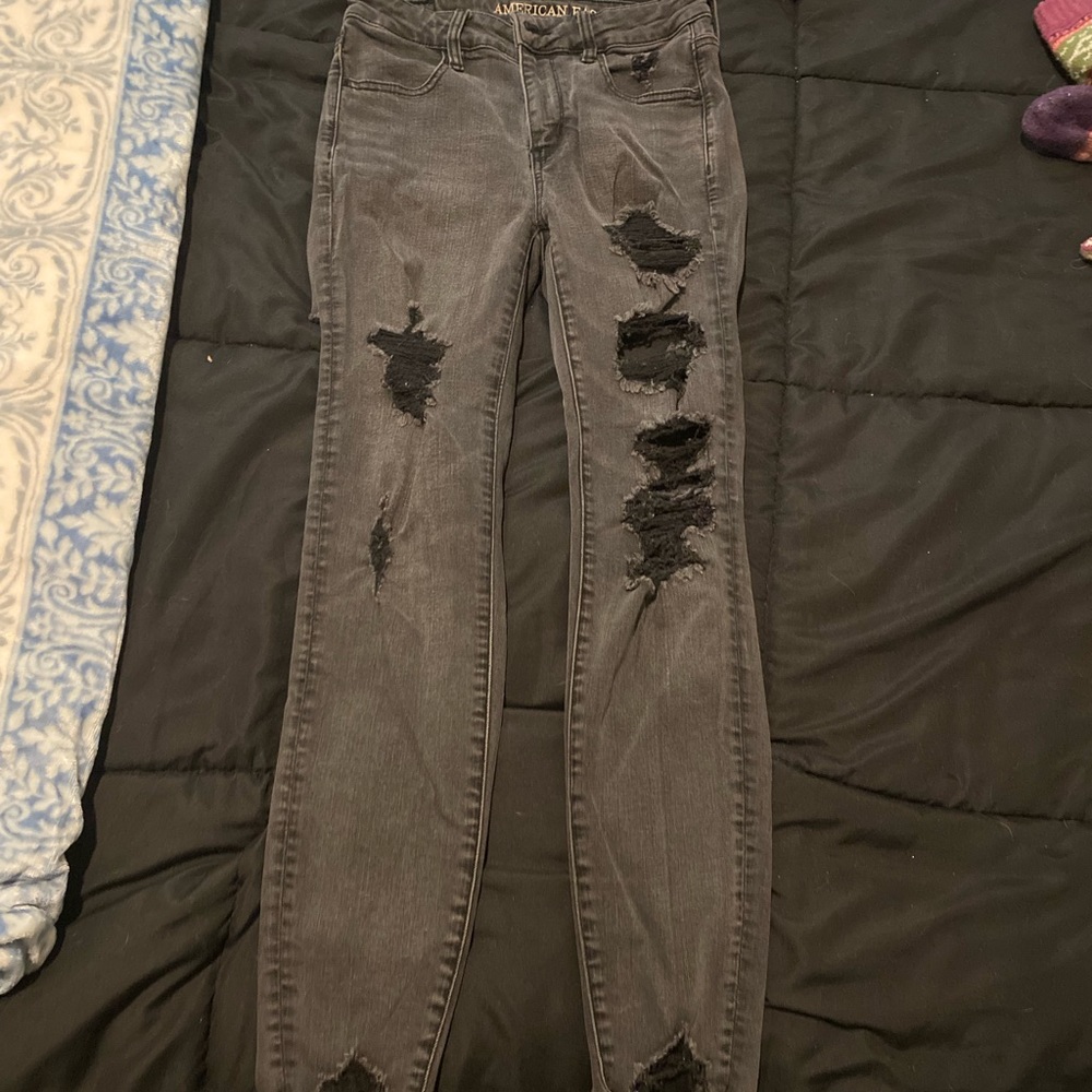 Black American Eagle super stretch jeans